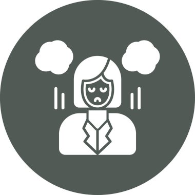 Kadın simgesinin vektör illüstrasyonu