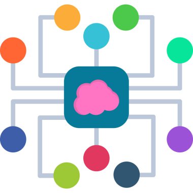 ağ bağlantı vektörü simgesi