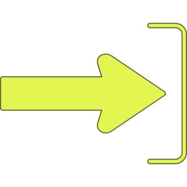 ok simgesi vektör illüstrasyonu