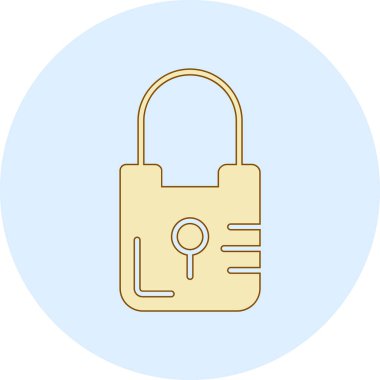 ikon vektör illüstrasyonunu kilitle