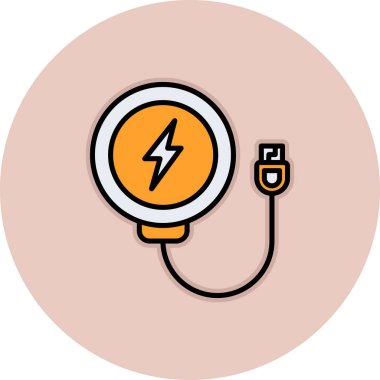 Dolgu simgesi vektör illüstrasyonu