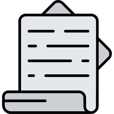 belge dosya simgesi ana hat biçiminde