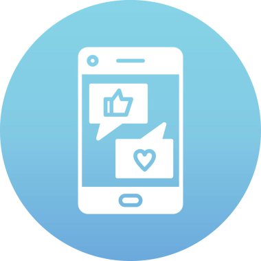 Sohbet mesajı vektör illüstrasyonu