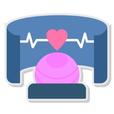 vektör kalp hızı simgesi