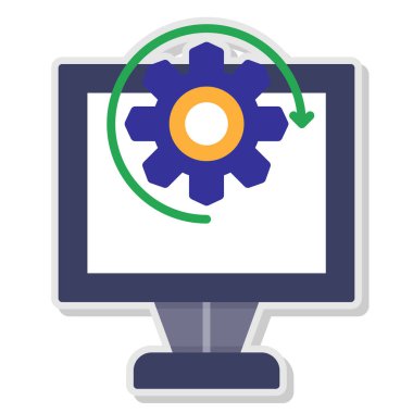 ayar vektör simgesi ayarlanıyor