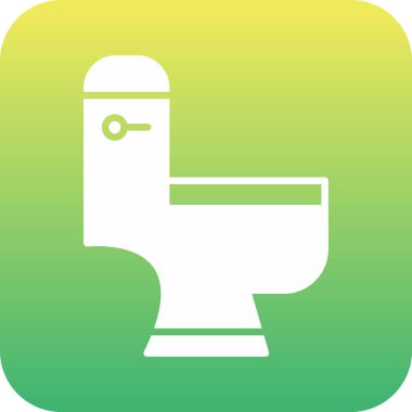 Tuvalet simgesi, vektör illüstrasyonu.