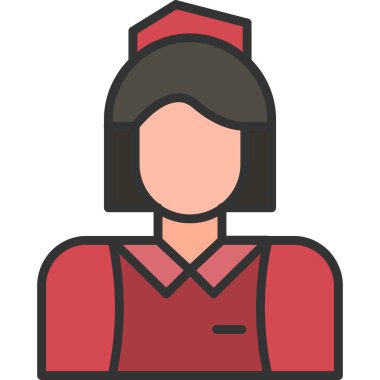 Kadın Avatar vektör çizim