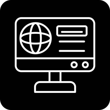 seo modern simgesinin vektör illüstrasyonu