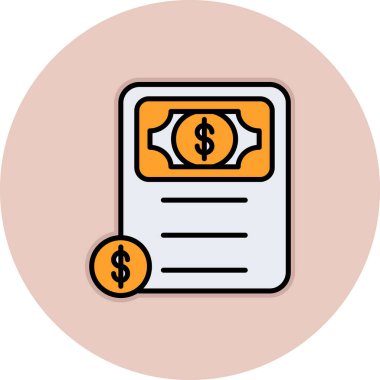 Para için. Web simgesi basit illüstrasyon