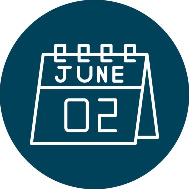 Takvim simgesinin vektör illüstrasyonu