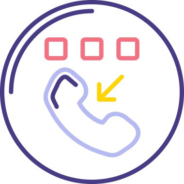 Çağrı. Web simgesi basit illüstrasyon