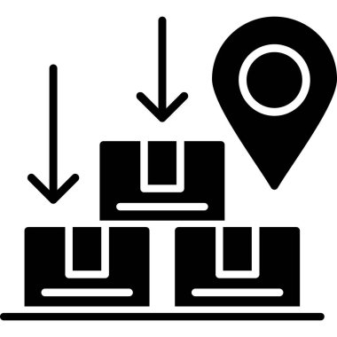 konum haritası konum simgesi ana hat biçiminde