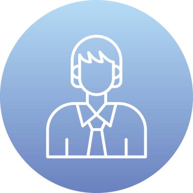 avatar erkek kişi simgesi rozet tarzı