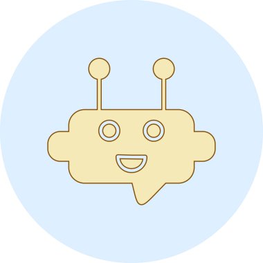 Robot simgesinin vektör illüstrasyonu