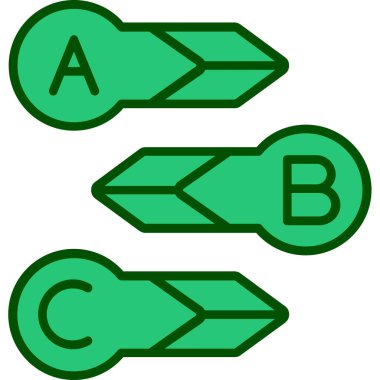 ok simgesi vektör illüstrasyonu