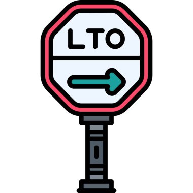 Yol tabelası. vektör illüstrasyonu