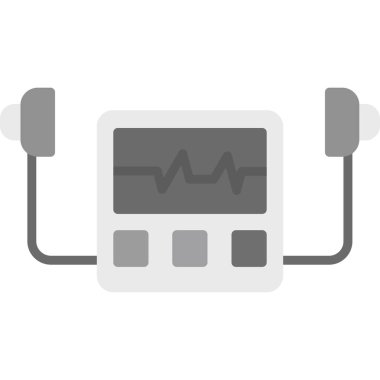 elektrik gücü düz vektör simgesi