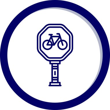 Bisiklet. Web simgesi basit illüstrasyon