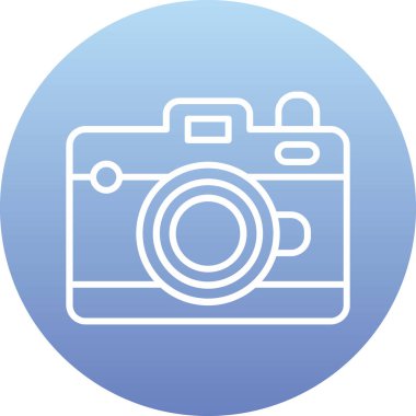 kamera simgesi vektör illüstrasyonu