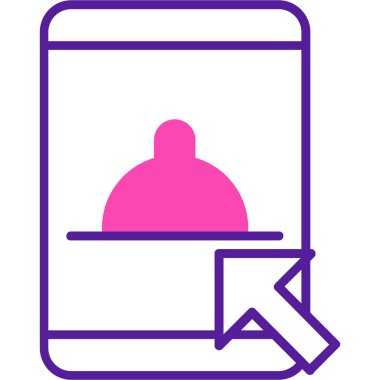 Harita simgesi, vektör illüstrasyonu