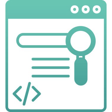 Kodlama web geliştirme düz simgesi, geliştirme, yazılım