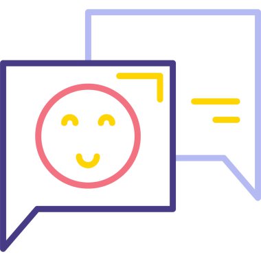 Mesaj var. Web simgesi basit illüstrasyon