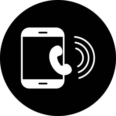 Telefon simgesi vektör illüstrasyonu