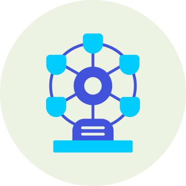 Ağın tek bir izole edilmiş simgesinin vektör illüstrasyonu