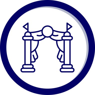 Modern simgenin vektör illüstrasyonu