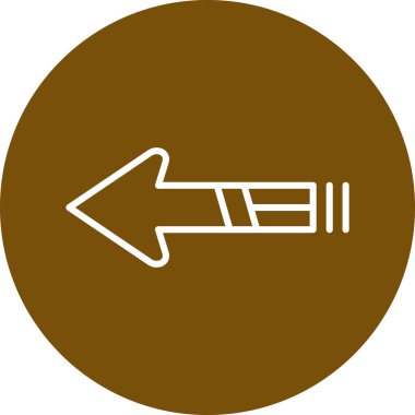 Bir yol simgesinin vektör illüstrasyonu