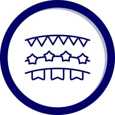 Havai fişekler. Web simgesi basit tasarım