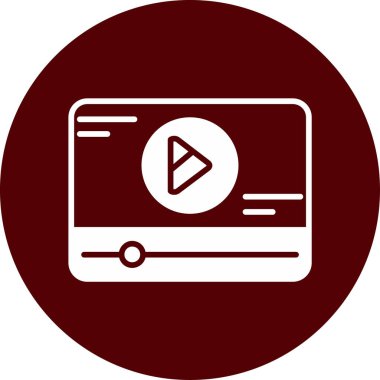 Vektör TV simgesi illüstrasyonu