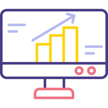 seo modern simgesinin vektör illüstrasyonu