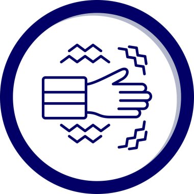 Tokalaşın. Web simgesi basit illüstrasyon