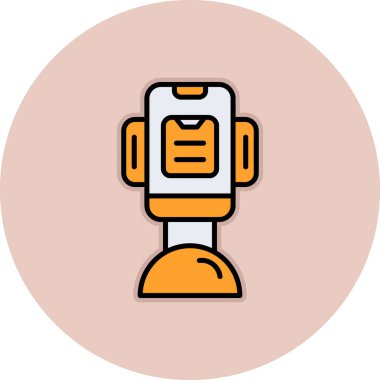 Robot simgesinin vektör illüstrasyonu