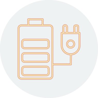 pil simgesi, basit tasarım