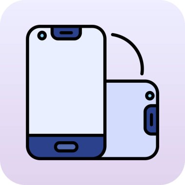 Akıllı telefon simgesi. özet çizimi