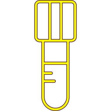 Test tüpü simgesi. beyaz arkaplanda izole edilmiş web tasarımı için test tüpü vektör simgesi