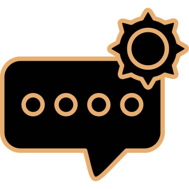 Konuşma baloncukları simgesi, vektör illüstrasyonu