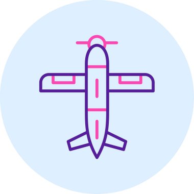 Uçak. Web simgesi basit illüstrasyon