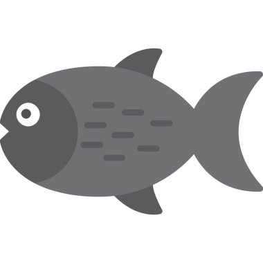 balık simgesi vektör illüstrasyonu