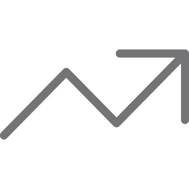 grafik grafik simgesi. beyaz arkaplanda izole edilmiş web tasarımı için grafik çizelgesi vektör simgesi