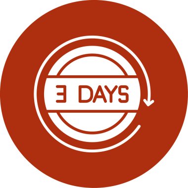 35 günlük bir ikon. Web için 35 günlük vektör simgesinin basit çizimi