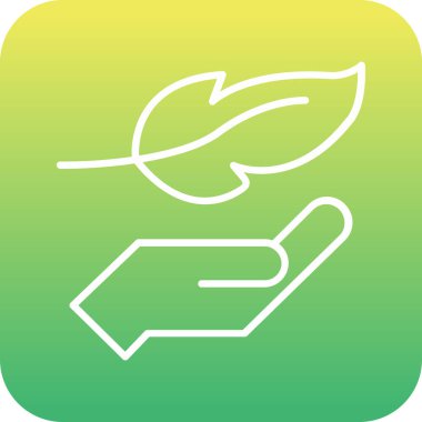 güzel ve gradyan vektör çizgisi simgesi