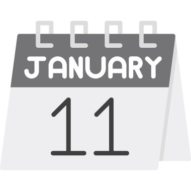 Takvim simgesi tasarımı, vektör illüstrasyonu