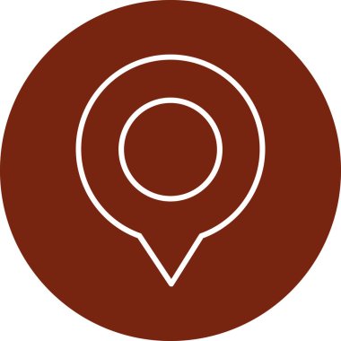 konum simgesi vektör illüstrasyonu