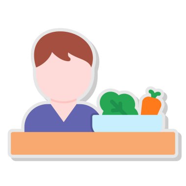 Tıbbi çantalı bir doktorun vektör çizimi