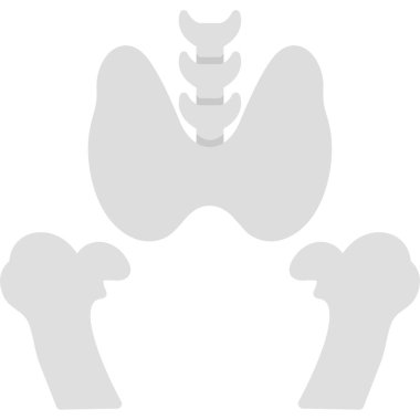 İnsan kemiği insan anatomisi simgesi katı bir şekilde