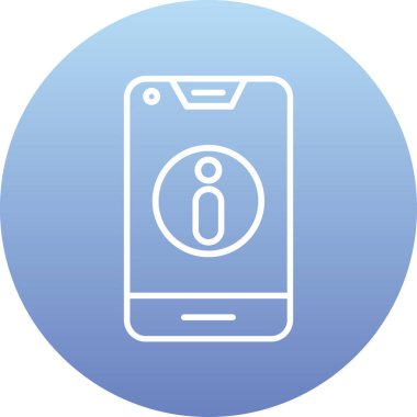 Akıllı telefon simgesinin vektör illüstrasyonu