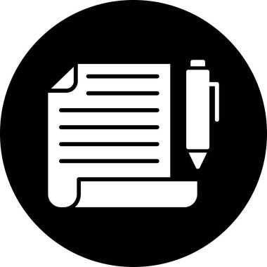 belge simgesi vektör illüstrasyonu